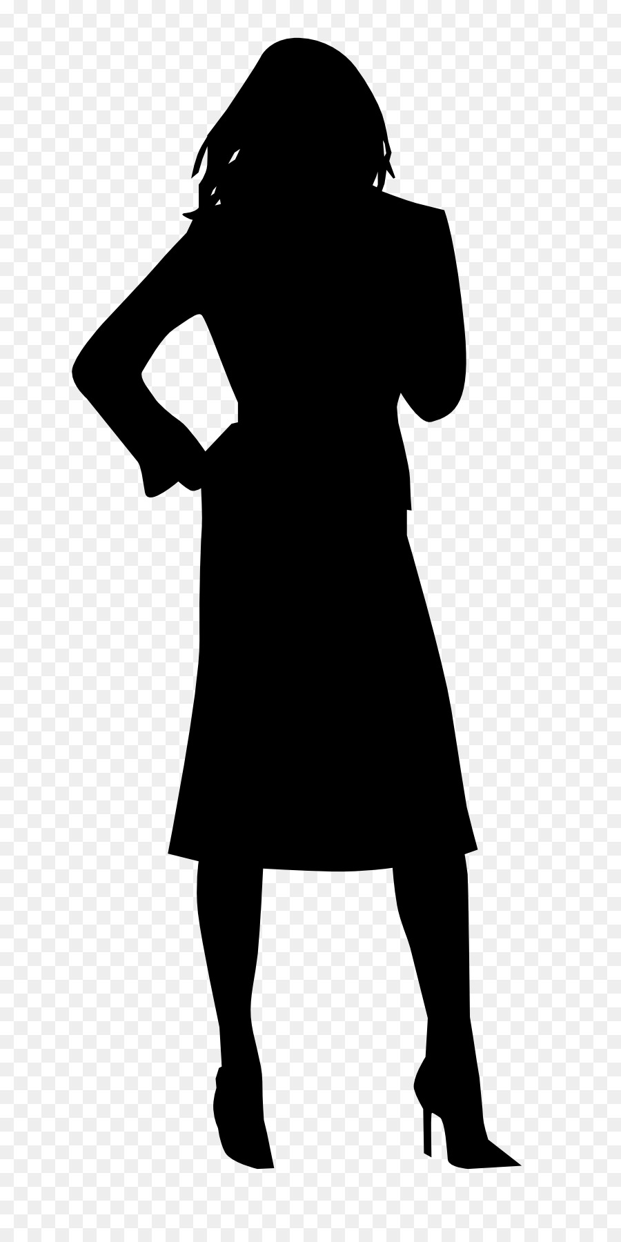 Woman Silhouette Clip art - black woman 800*1789 ...