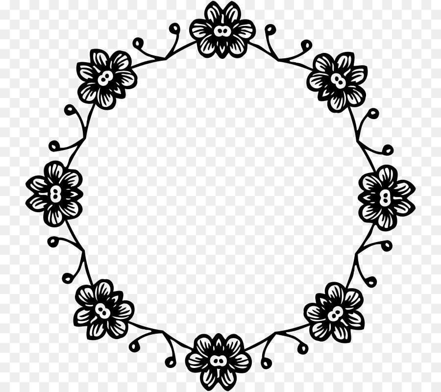 Download Borders and Frames Picture Frames Clip art - FLORAL CIRCLE ...