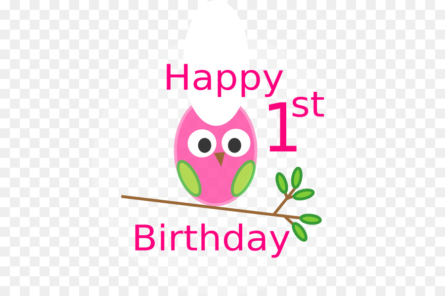 Owl Clip Art 1st Birthday Png Download 528 599 Free
