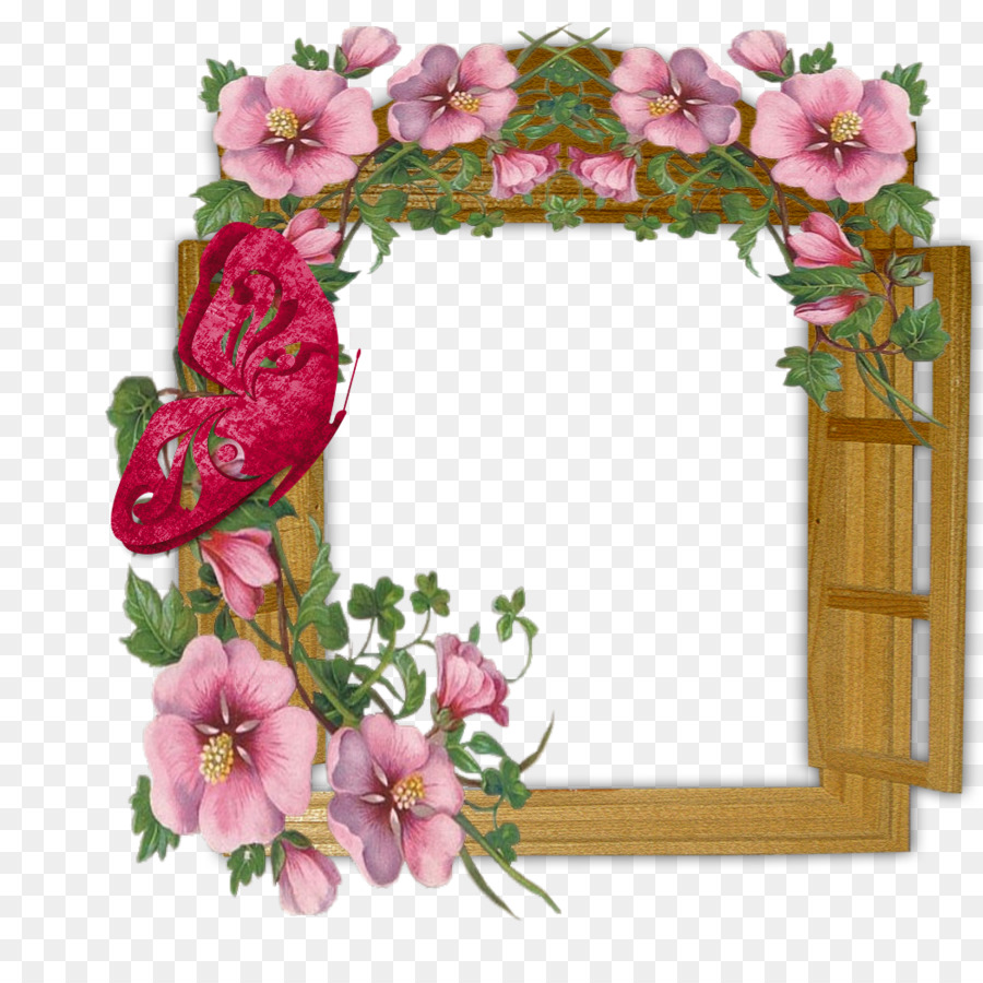 Window Picture Frames Flower Desktop Wallpaper Clip art - happy frame