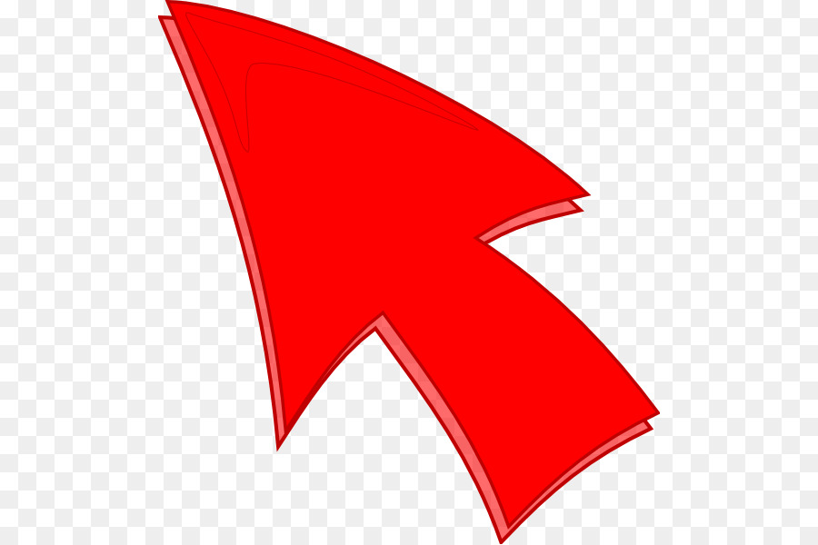 Computer mouse Pointer Arrow Clip art - red arrow png download - 552