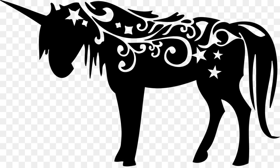 Horse Silhouette Equestrian Clip art unicorn head 2384