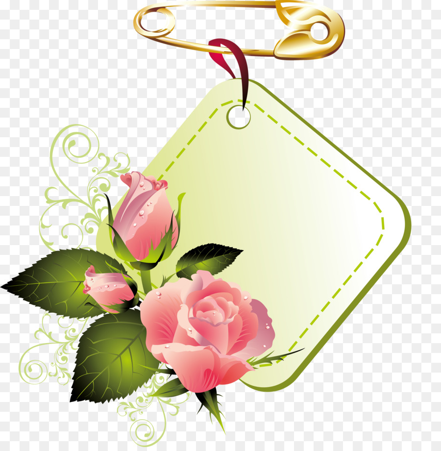 Paper Clip Art Gif Unduh Pink Pabrik Flora Naik Urutan Mawar