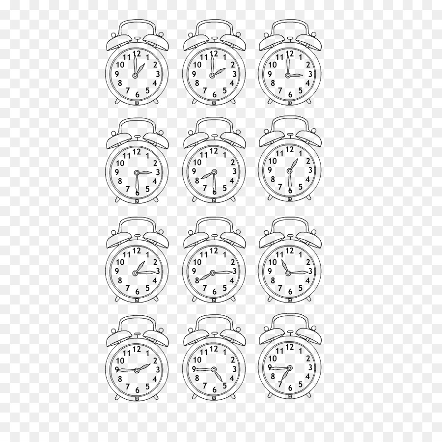 Alarm Clocks Kleurplaat Color School Succes Png Download 700900