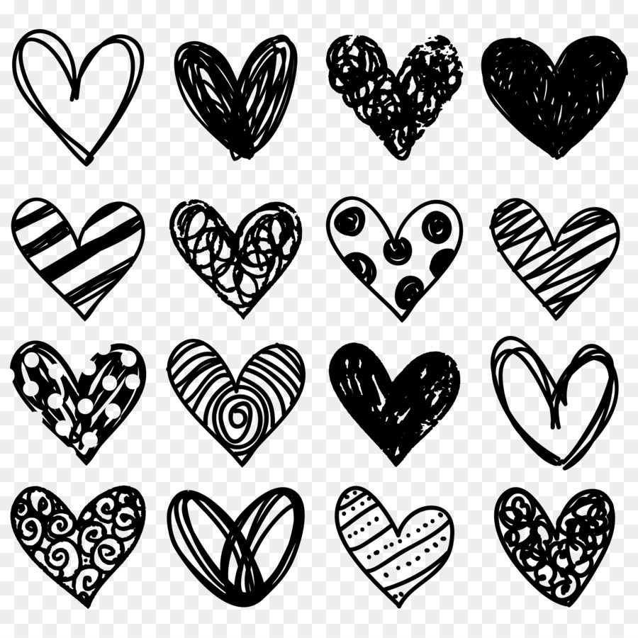 Heart Doodle Clip Art Doodle Png Download 37503750 Free