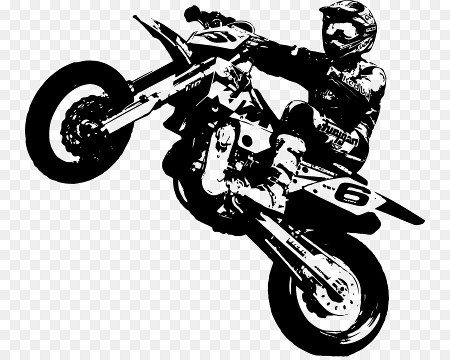 Supermoto KTM Wall decal Motorcycle Sticker  motor  png 