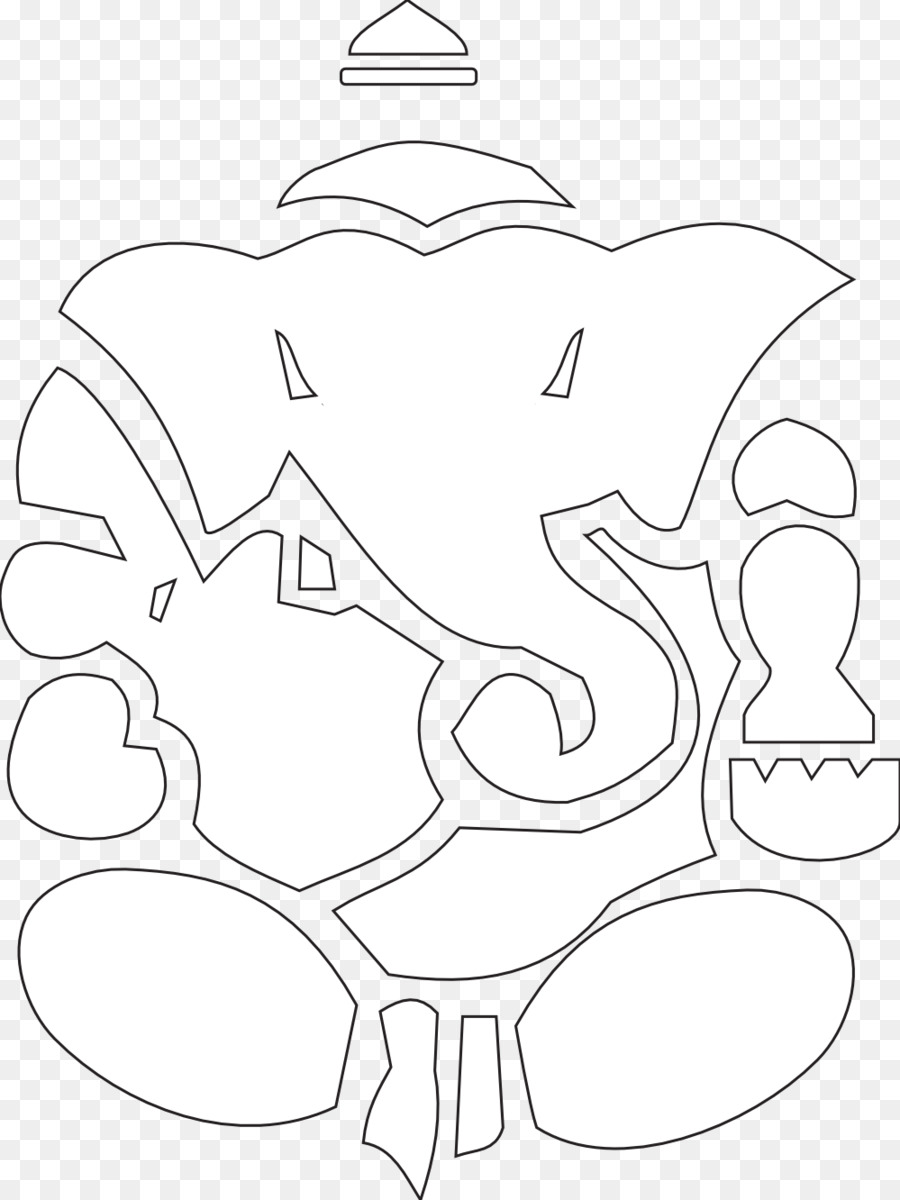 Ganesha Drawing Black And White Clip Art Ganesha Png Download