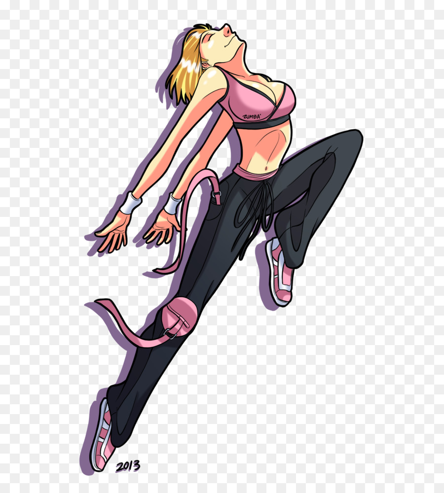 Zumba Cartoon Drawing - zumba png download - 600*1000 - Free