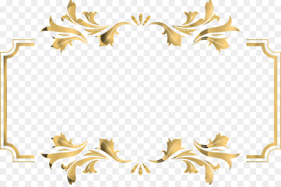 Picture Frames  Decorative arts border  gold  png  download 