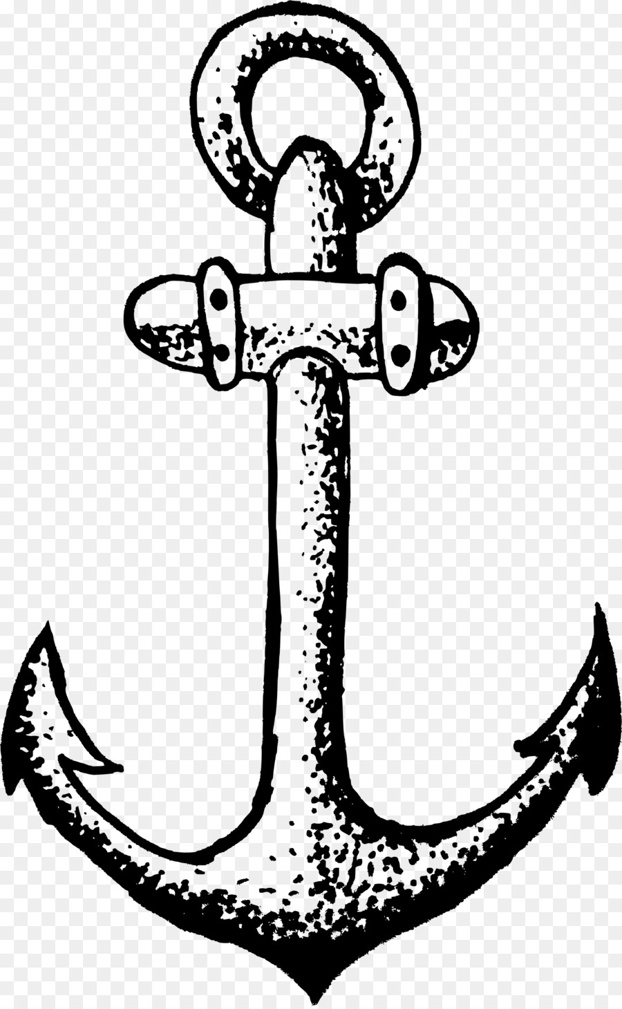 Anchor Line art Drawing Clip art - anchor 1856*3000 transprent Png Free