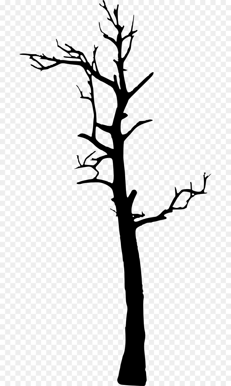 Pohon Tumbuhan Berkayu Clip Art Pohon Mati Unduh Garis Seni