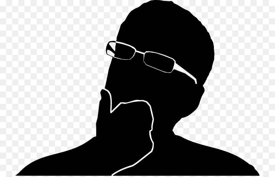 The Thinker Silhouette Clip art - thinking man png ...