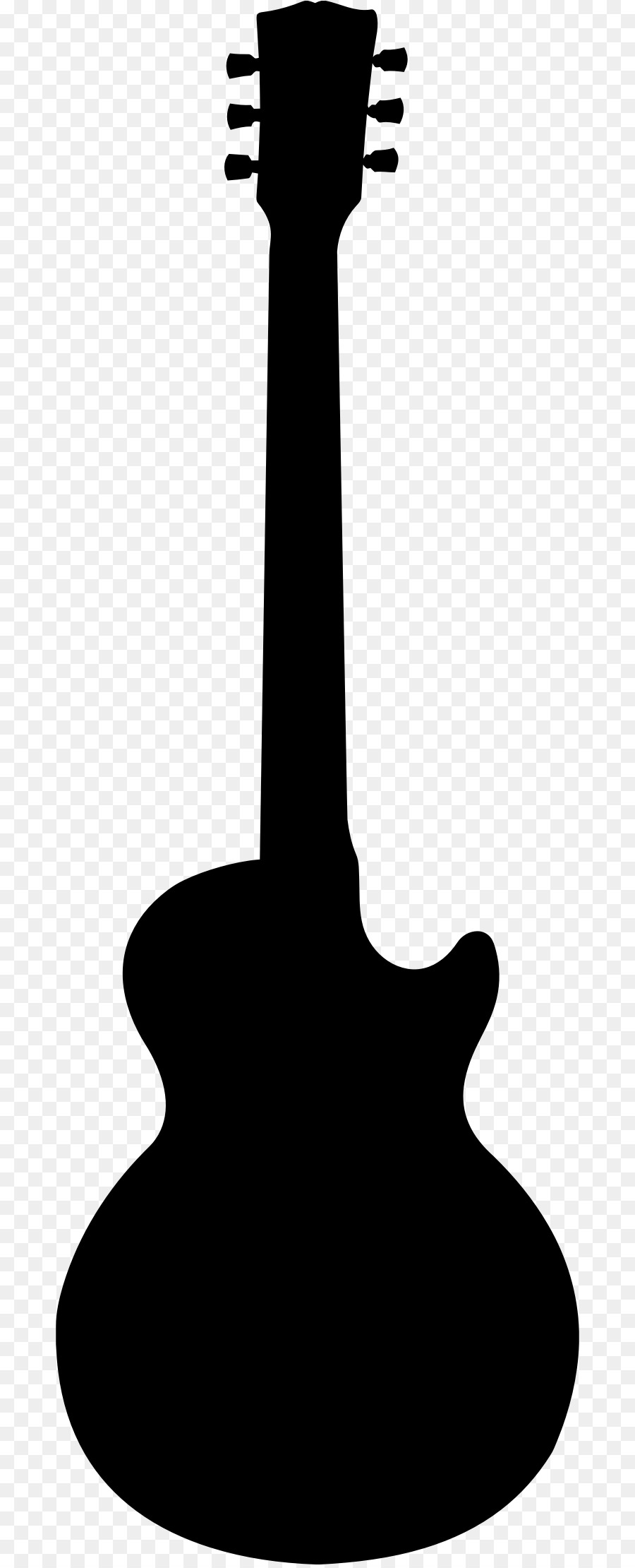 Download Electric Guitar Silhouette Png - Music Instrument