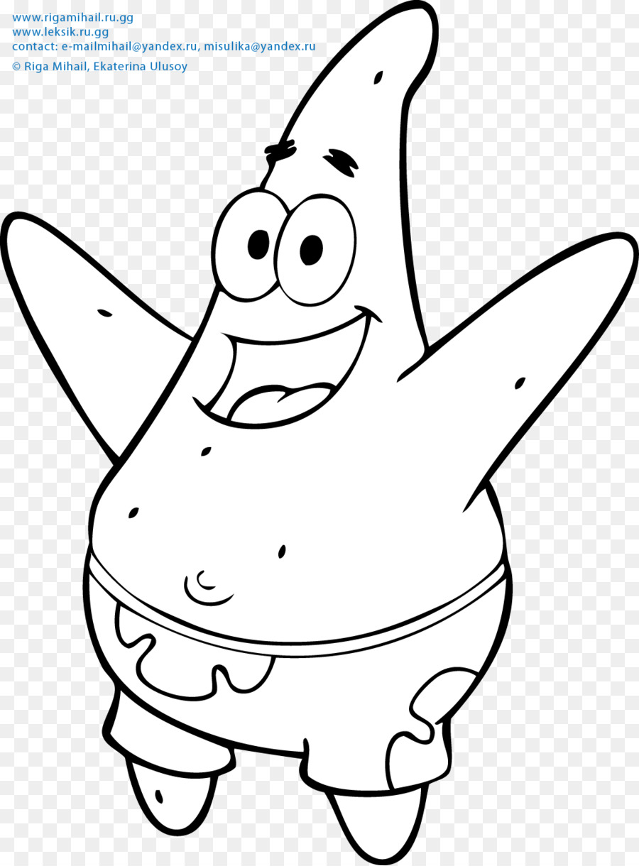 Gambar Mewarnai Patrick