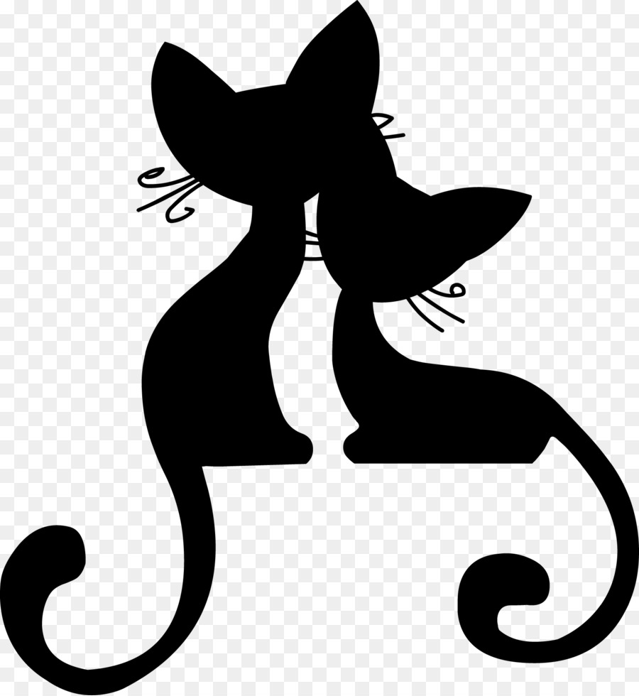 Download Cat Silhouette Kitten - cat vector png download - 1672 ...