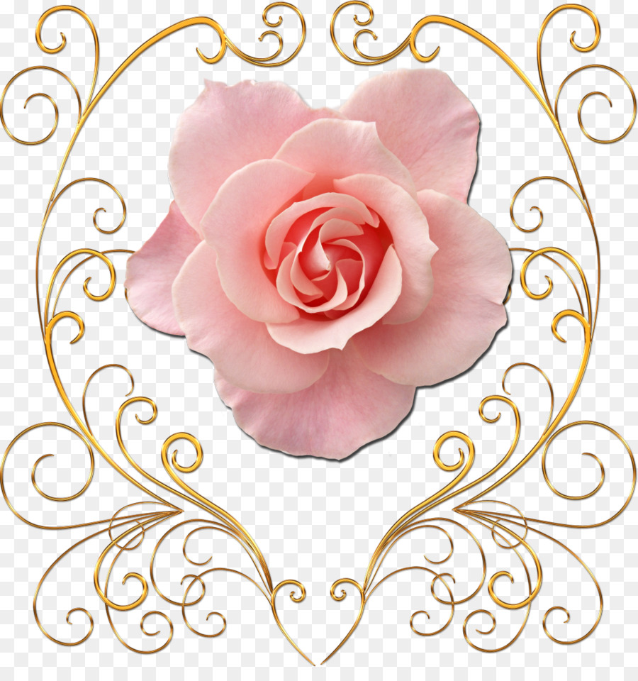 Flower Gold Clip art - gold flower png download - 1033*1080 - Free
