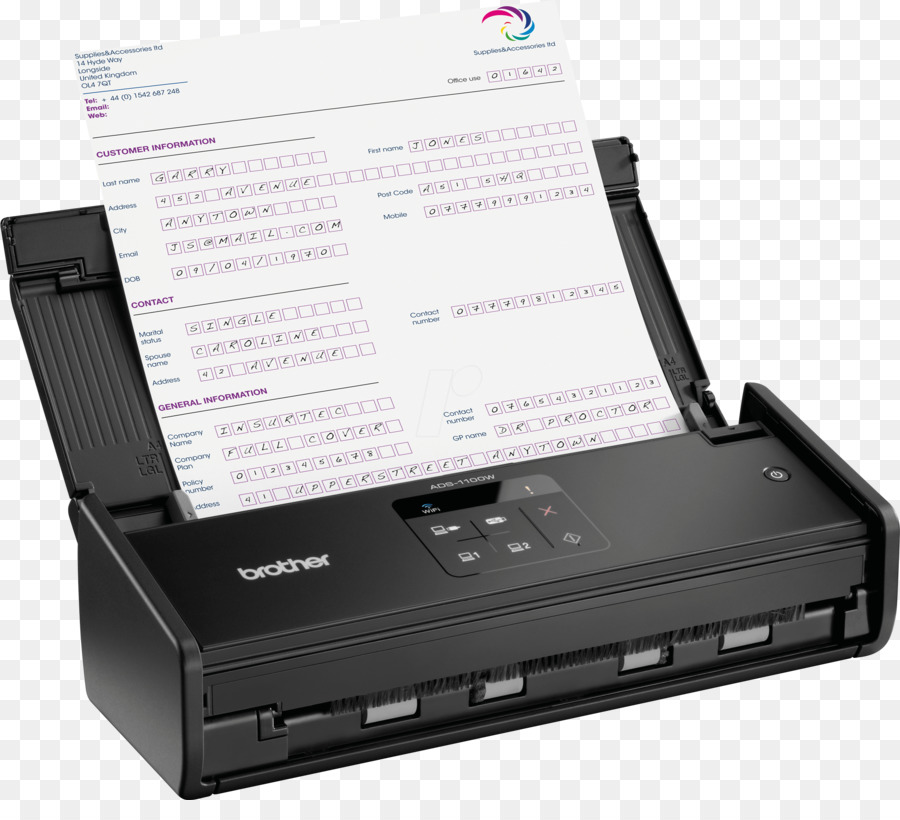 Image Scanner Automatic Document Feeder Wireless Standard Paper