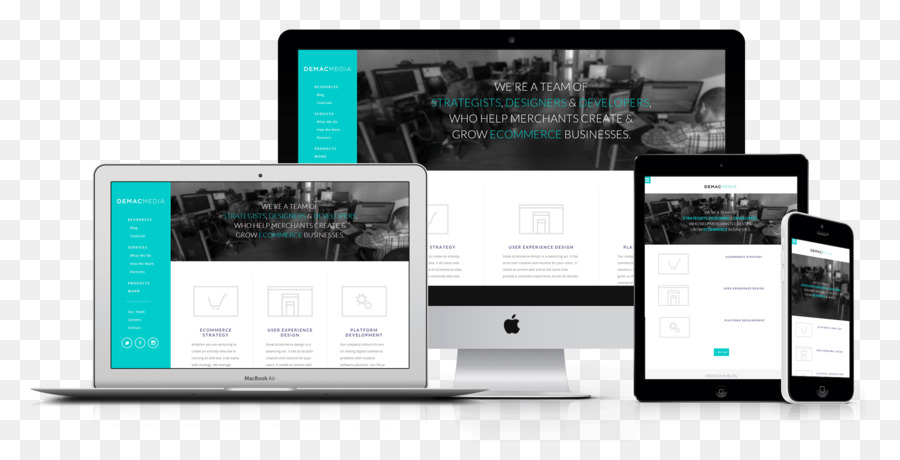 Web development Responsive web design Mockup - web design png download - 2620*1287 - Free ...