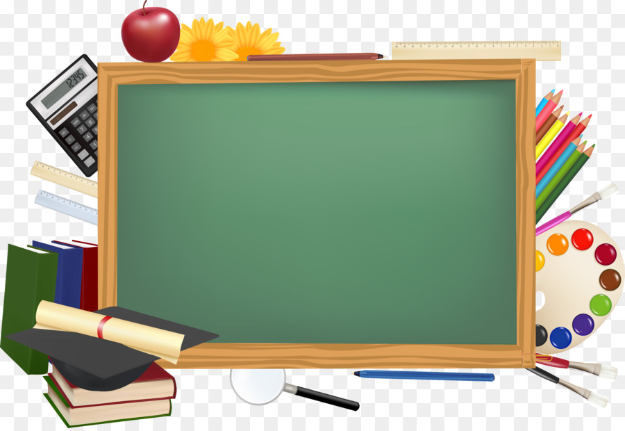 School Desktop Wallpaper Clip art - blackboard border png download