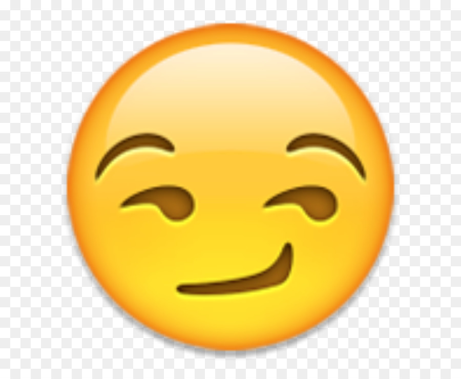 Emoji Smirk Snapchat Smiley - whatsapp emoji png download 