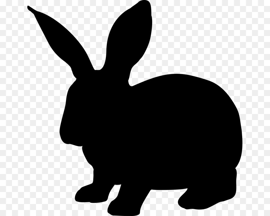 Download Rabbit Silhouette Hare Clip art - rabbits vector png ...