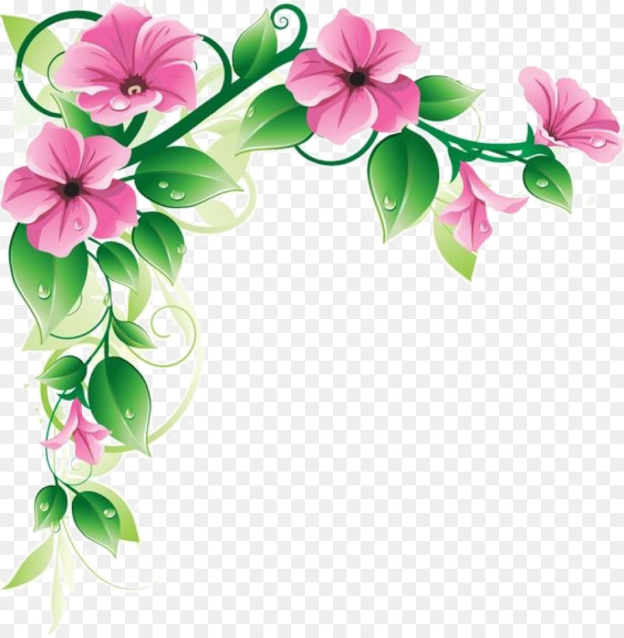 Flower Floral design Clip art - flower frame 1006*1024 transprent Png