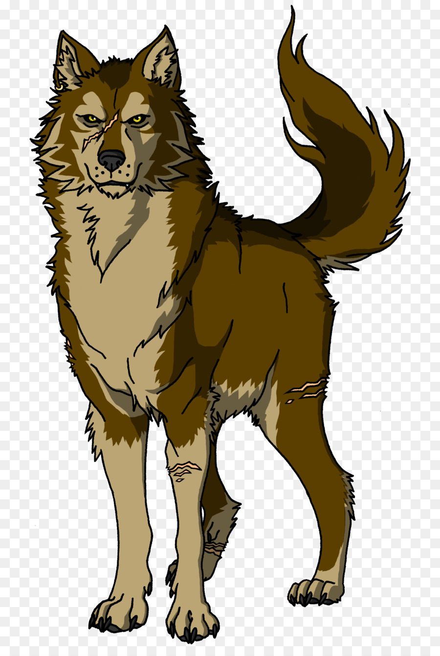 Anjing Menggambar serigala Merah serigala kartun Unduh 