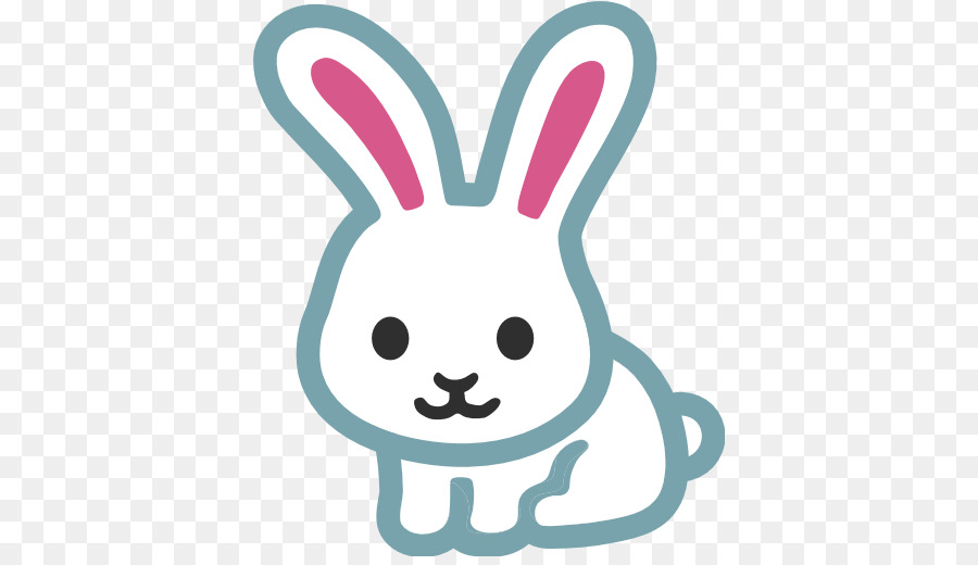 Easter Bunny Emoji Dutch rabbit Sticker - bunny ears png 
