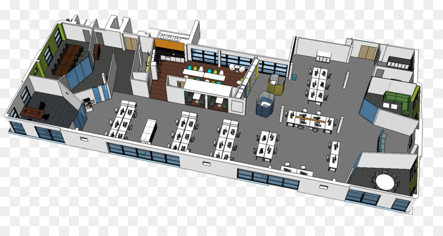 Kantor 3D floor plan Terbaik Desain Tata Letak Unduh 