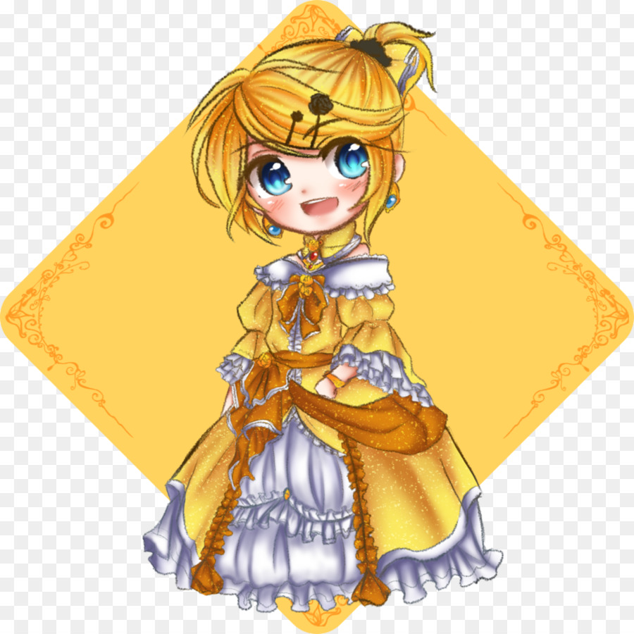 Kagamine Rin Len Cerita Jahat Vocaloid YouTube Gambar Kuning Kecil