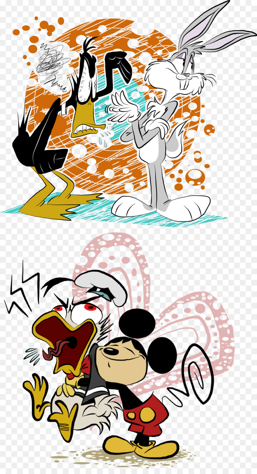 Mickey Mouse Bugs Bunny Donald Duck Daffy Duck Miki Tikus