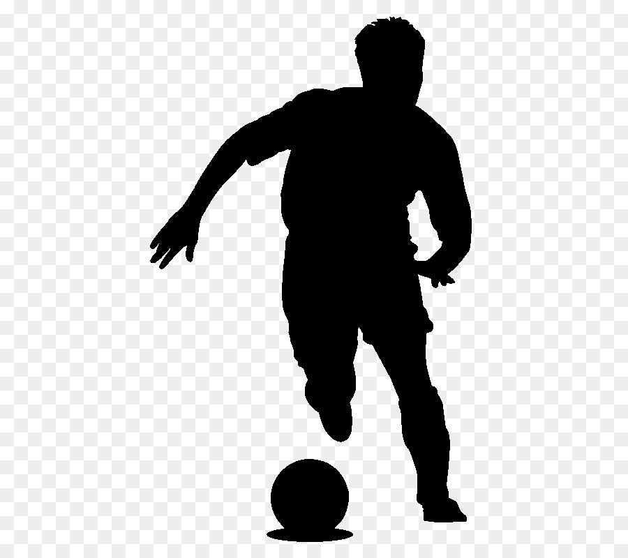 Football player Sticker Sport - playing soccer silhouette 