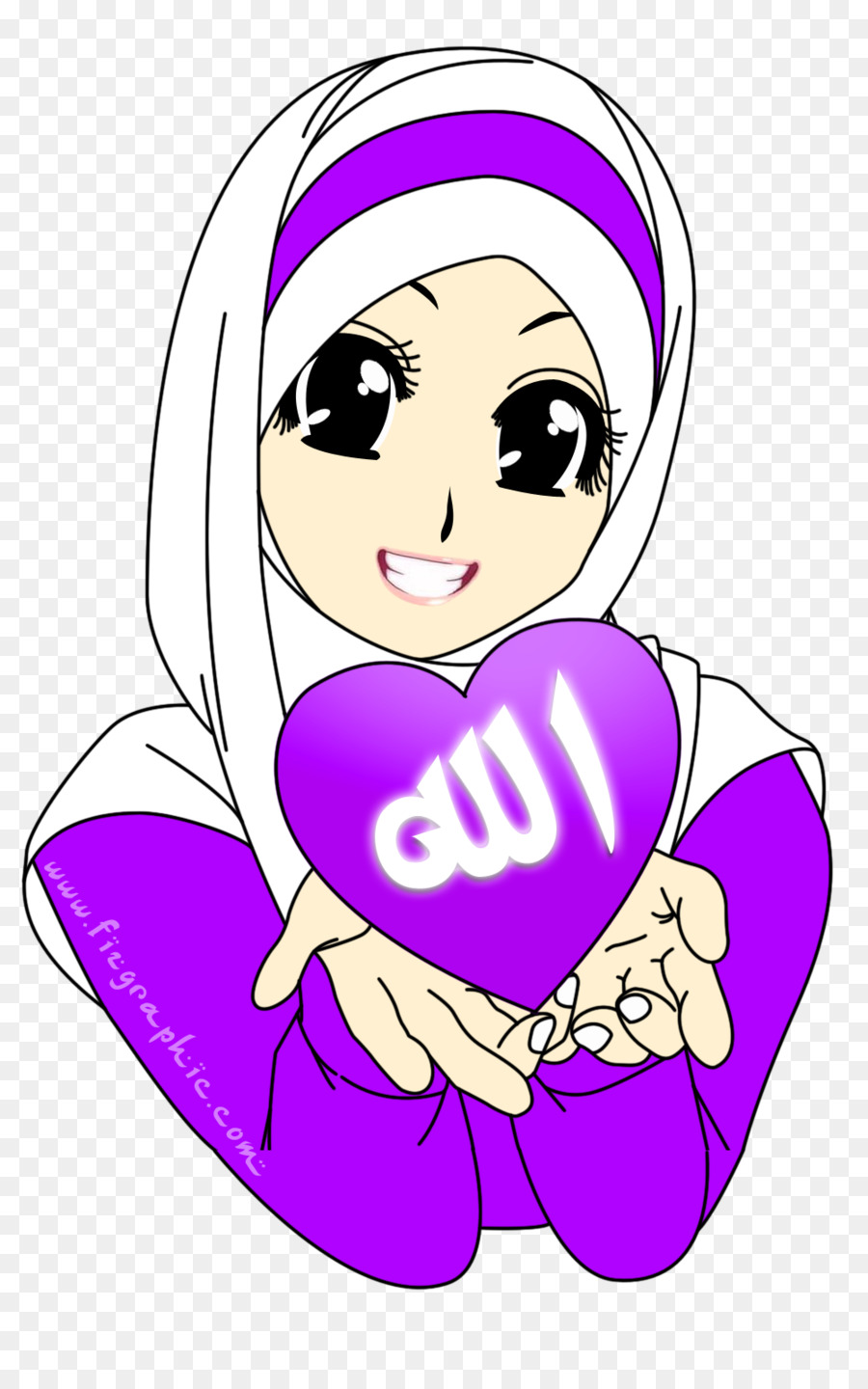 Al Quran Islam Muslim Jilbab Kartun Islam Unduh Emosi Seni