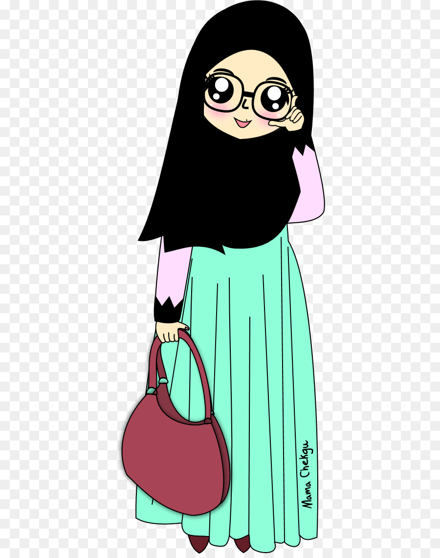 Jilbab Muslim Gambar Islam Kartun Islam Unduh Pink Perilaku