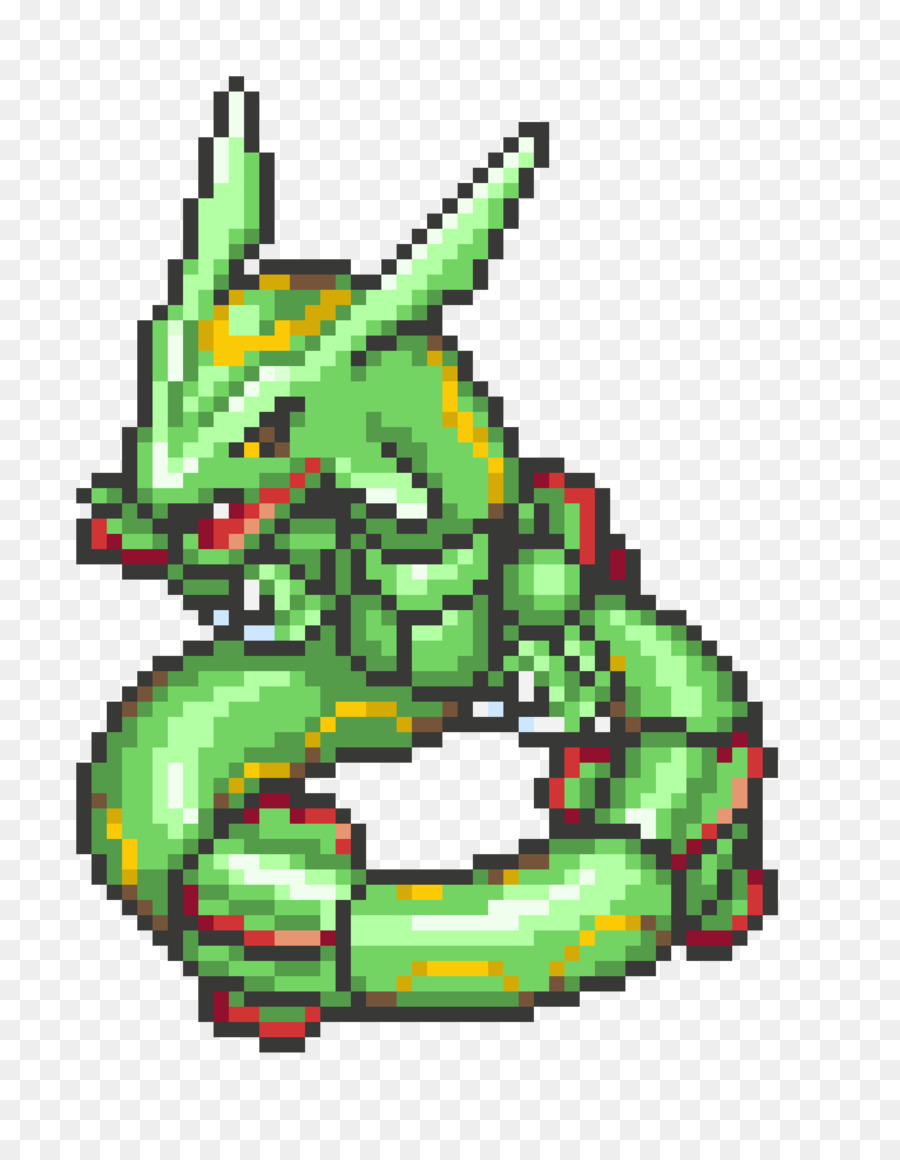 Rayquaza Pokémon Pixel art Cross-stitch - pokemon png 