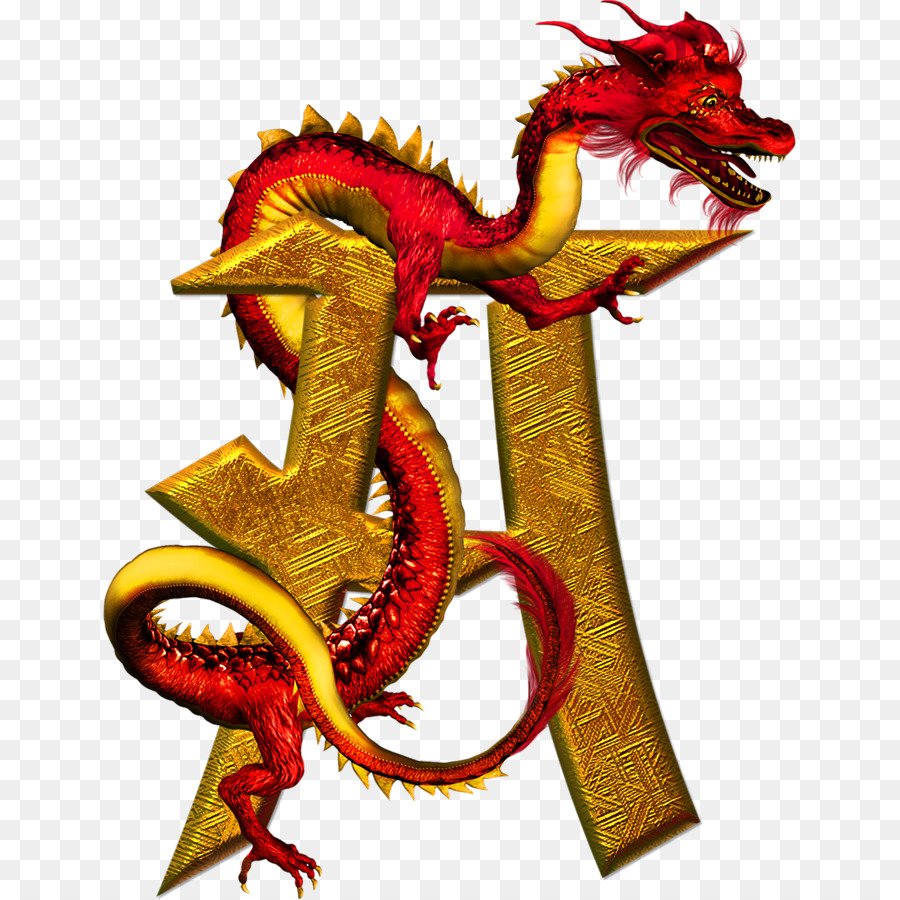 Huruf Abjad Cina Naga Cina Tertulis Tato 3d Unduh Naga Makhluk