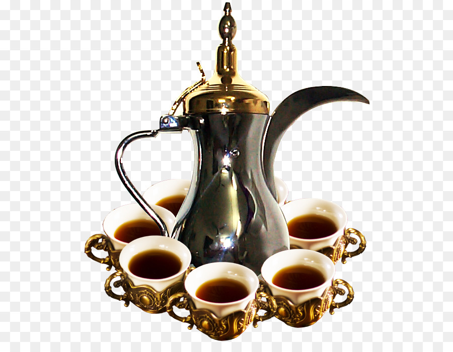 Arabischer Kaffee Khobar Dallah - Kaffee png herunterladen - 575*681