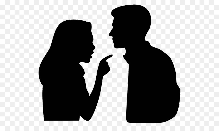 Image result for silhouette woman argues with husband