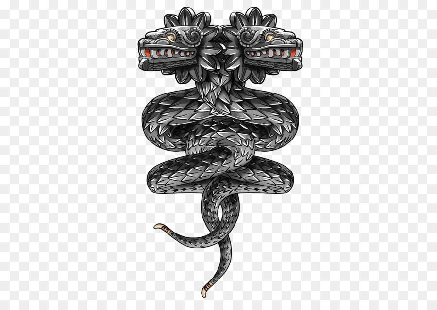 Aztec double headed serpent tattoo