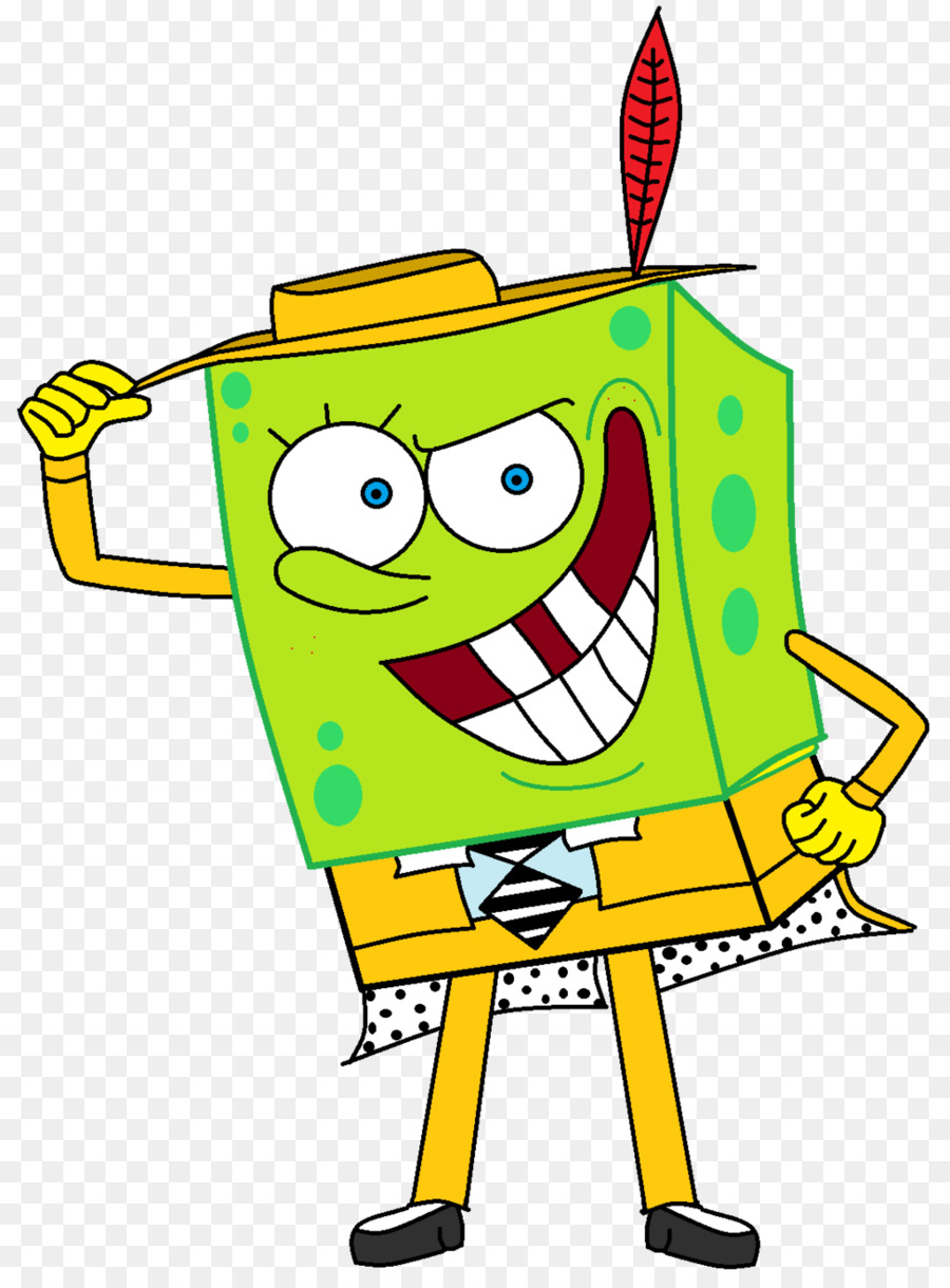 Kartun Masker Fan Art Komik SpongeBob Unduh Kuning Hijau Garis