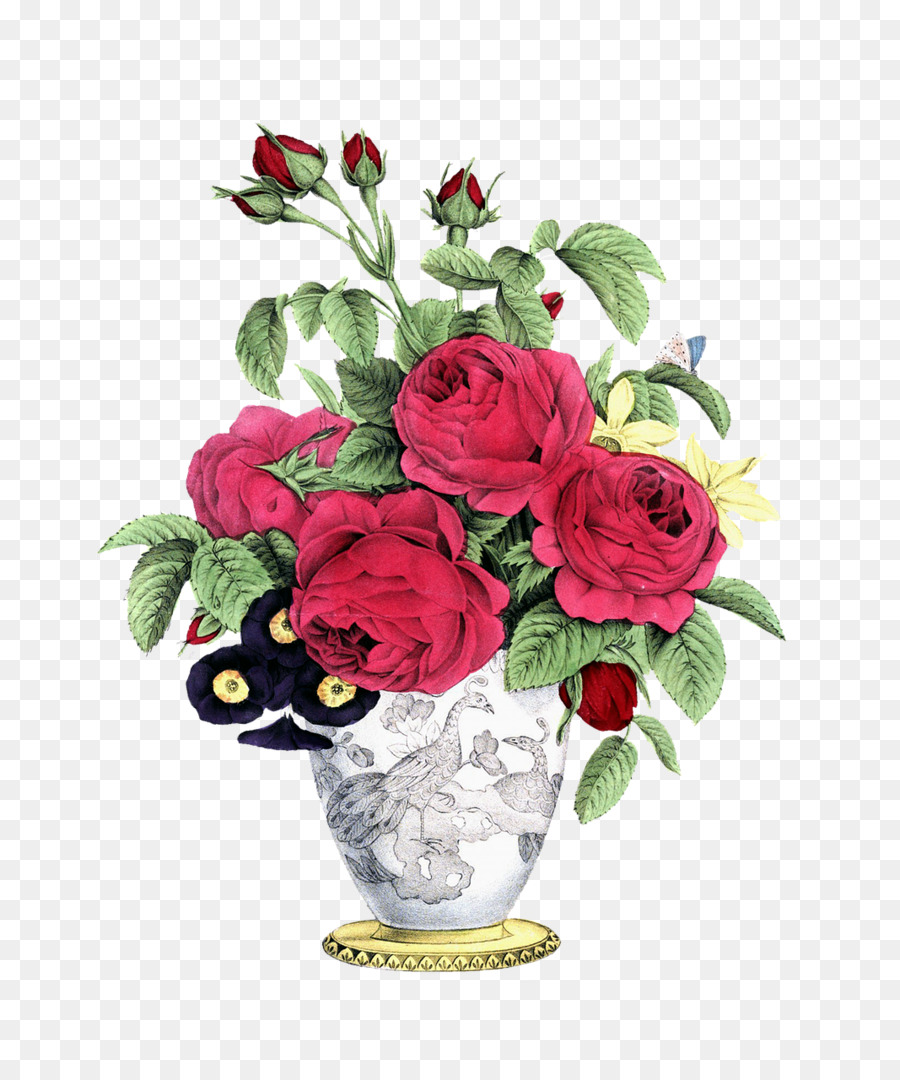 Bouquet Of Flowers Drawing Png Download 1067 1280 Free - bouquet of flowers drawing