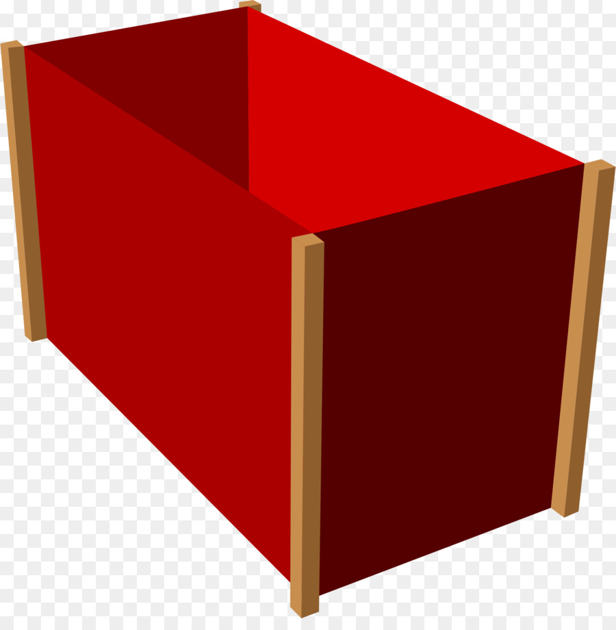 Gambar Klip Kotak 3D Unduh Merah Tabel Mebel Garis Persegi