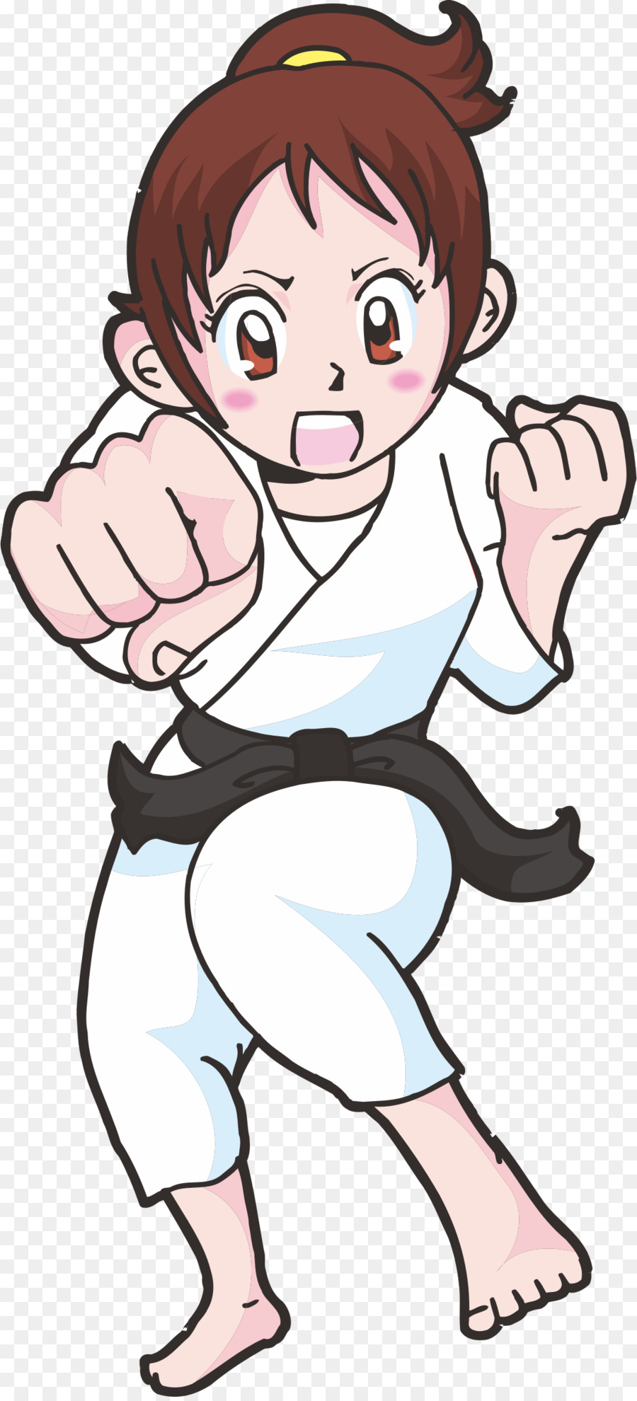  Gambar  Kartun  Karate  Perempuan Rahman Gambar 