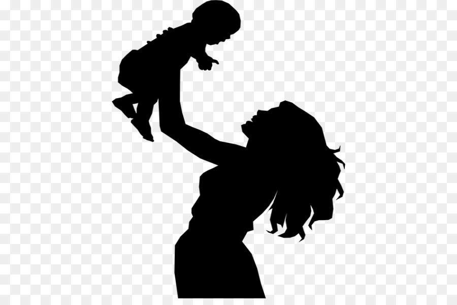 Download Mother Silhouette Child Infant Clip art - Silhouette png download - 460*587 - Free Transparent ...