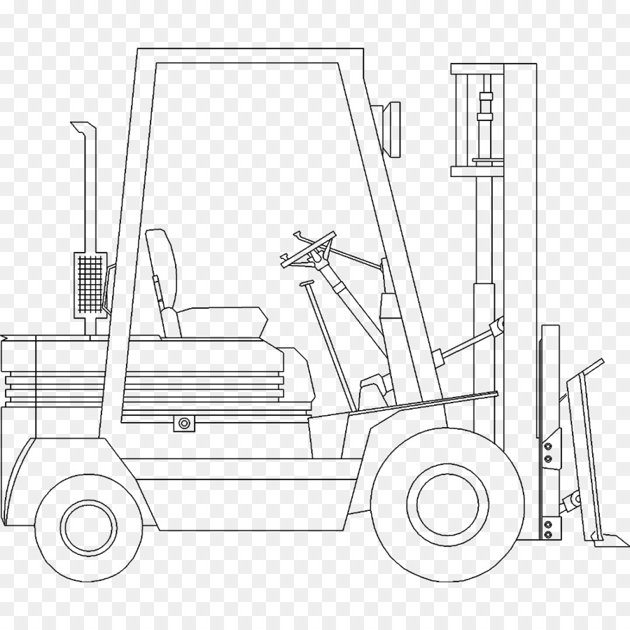 Forklift Menggambar Desain Dibantu Komputer Building Information