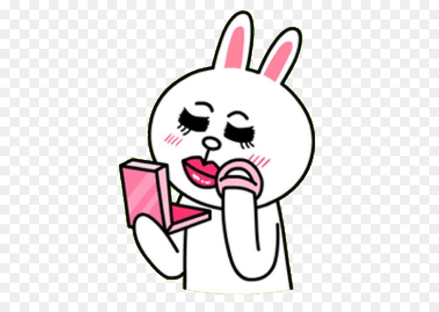  Sticker  Line  Friends Messaging apps Brown cony  png 