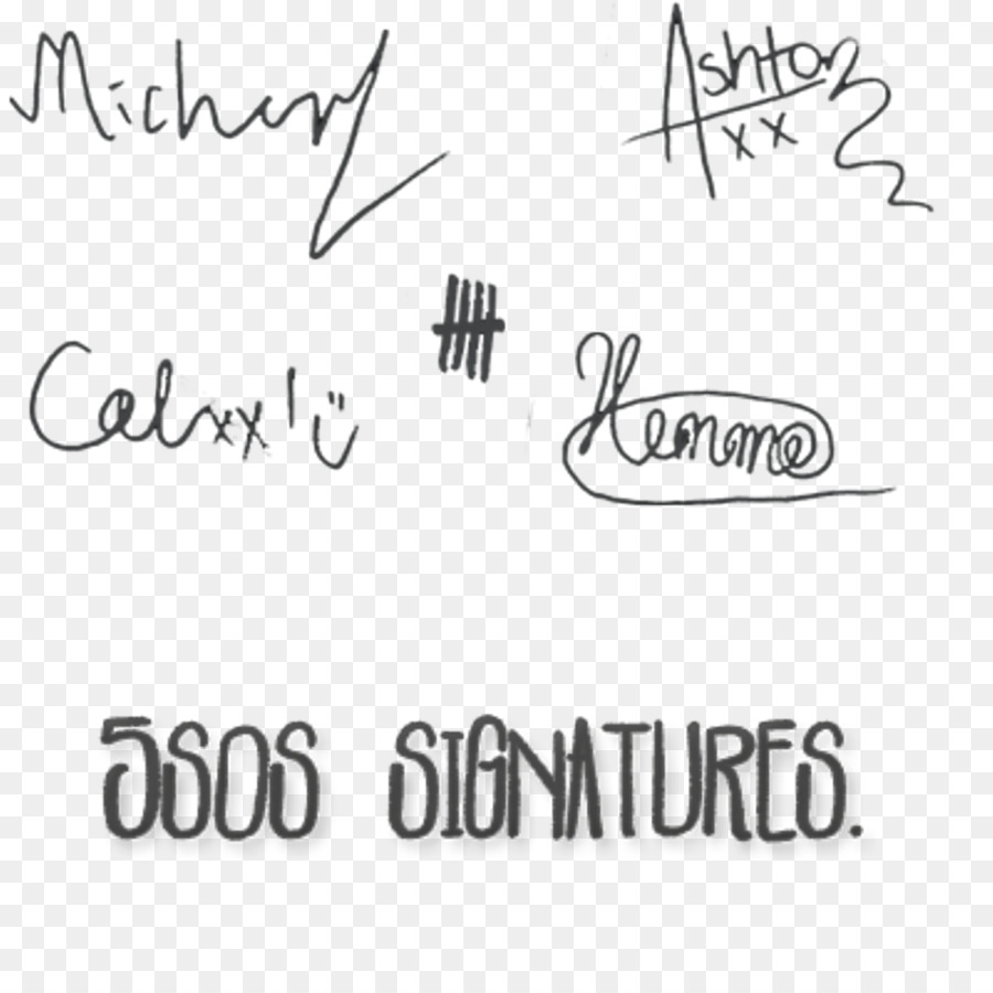 5 Seconds Of Summer Youngblood Signature Information Sos Png