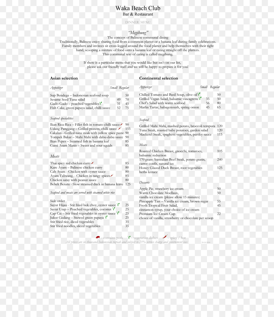 Document Line Curriculum English Dinner Menu Png Download 600