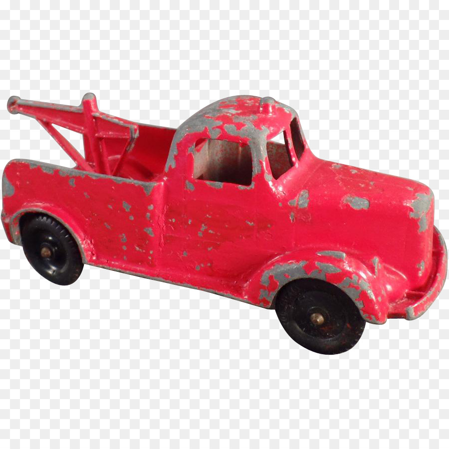 red tow truck toy