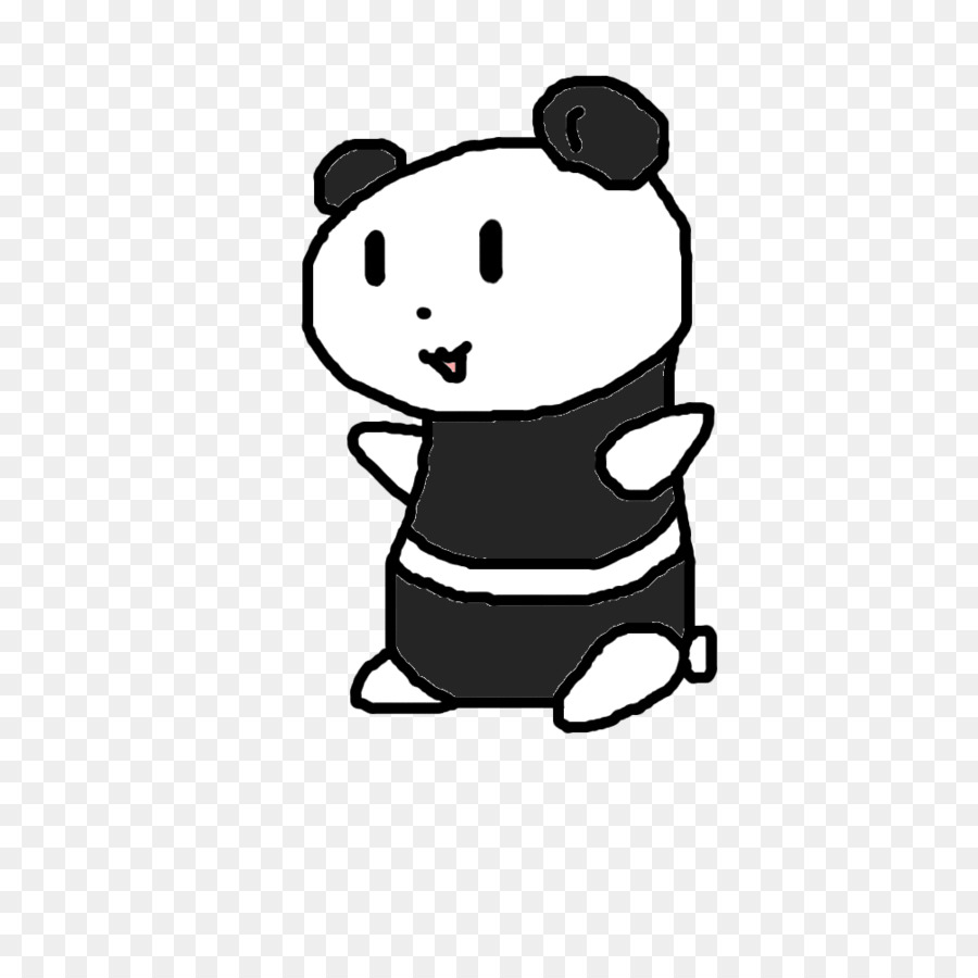 Dibujo De Oso Panda Lovely Sentado Pintado A Mano Png Y Vector Para